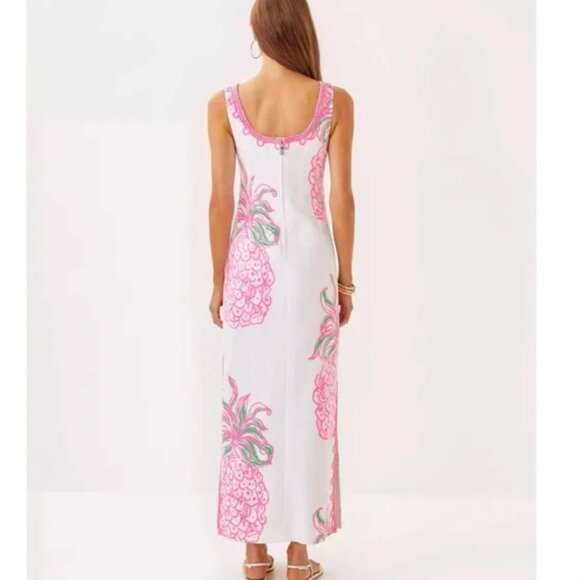 Lilly Pulitzer Marleigh Maxi Shift Party Like A Pineapple Size 6 NWT - Picture 4 of 17